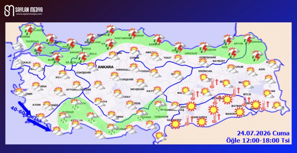 Türkiye'de bugün hava nasıl olacak... ADANA 34°C
