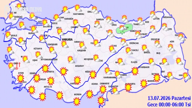 Türkiye'de bugün hava nasıl olacak... ADANA 35°C