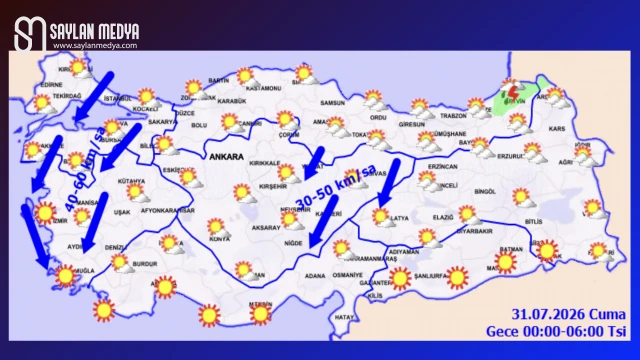 Türkiye'de bugün hava nasıl olacak... ADANA 36°C