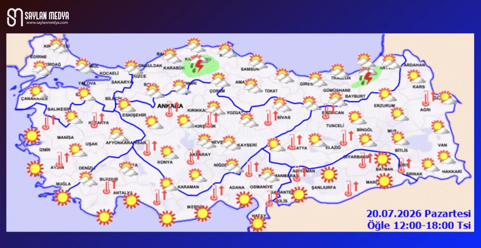Türkiye'de bugün hava nasıl olacak... ADANA 36°C