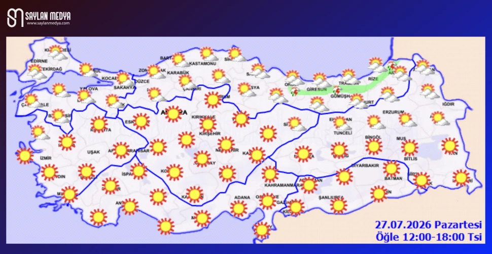 Türkiye'de bugün hava nasıl olacak... ADANA 37°C