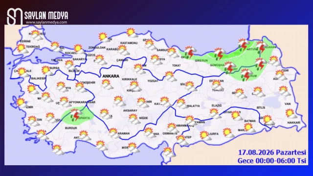 Türkiye'de bugün hava nasıl olacak... ADANA 33°C