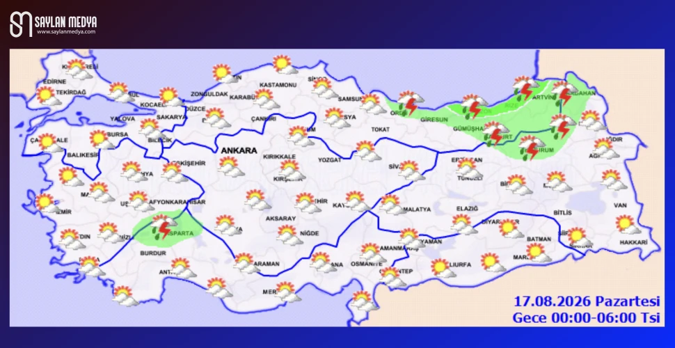 Türkiye'de bugün hava nasıl olacak... ADANA 33°C