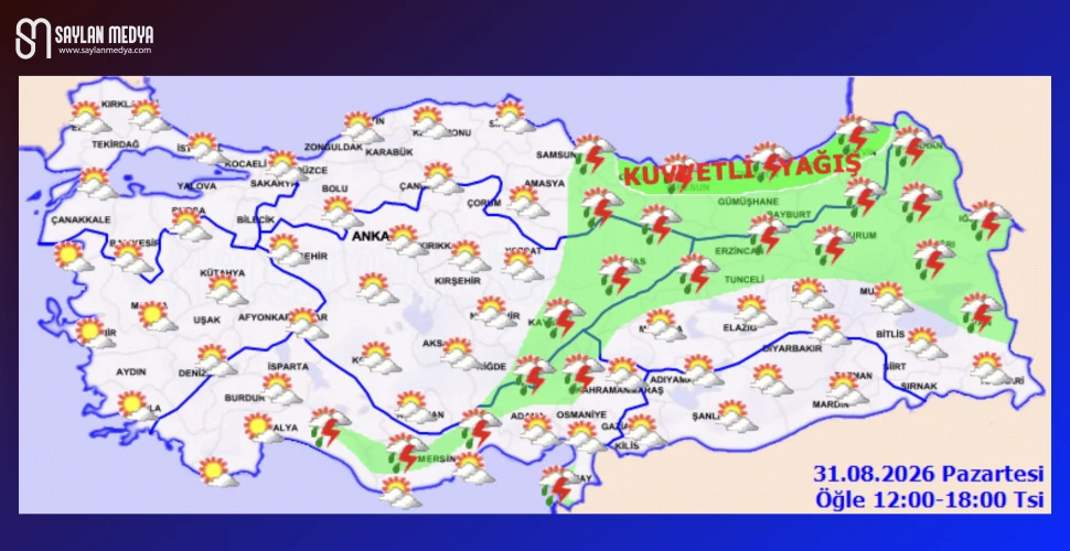 Türkiye'de bugün hava nasıl olacak... ADANA 33°C