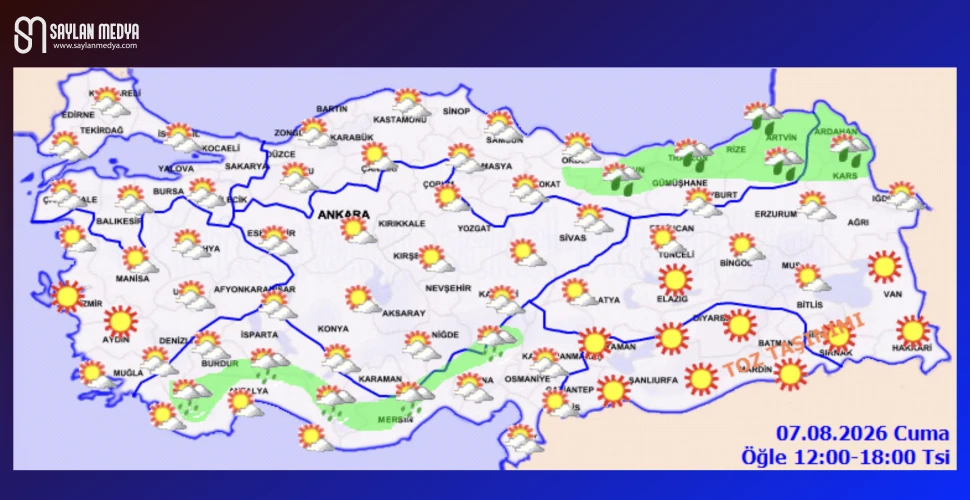 Türkiye'de bugün hava nasıl olacak... ADANA 35°C