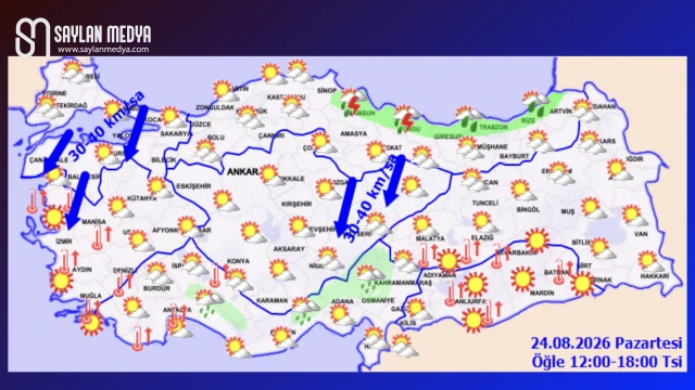 Türkiye'de bugün hava nasıl olacak... ADANA 36°C