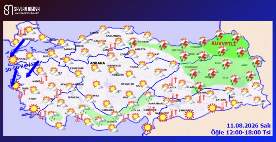 Türkiye'de bugün hava nasıl olacak... ADANA 36°C