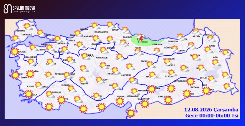 Türkiye'de bugün hava nasıl olacak... ADANA 36°C