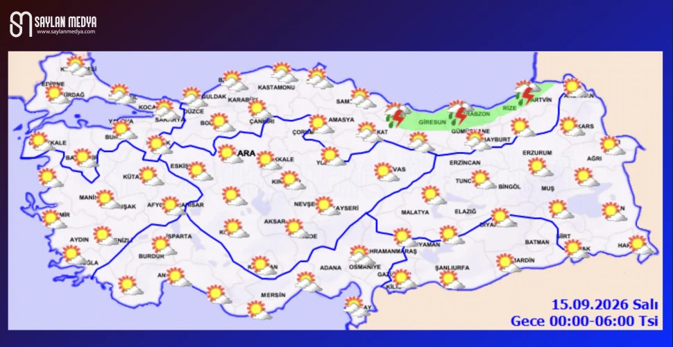 Türkiye'de bugün hava nasıl olacak... ADANA 33°C