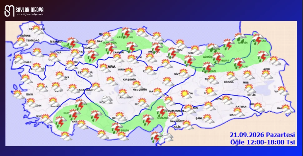 Türkiye'de bugün hava nasıl olacak... ADANA 33°C
