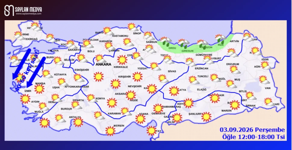Türkiye'de bugün hava nasıl olacak... ADANA 37°C