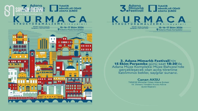 Türk mimarlığı 3. Mimarlık Festivali’nde Adana’da buluşacak