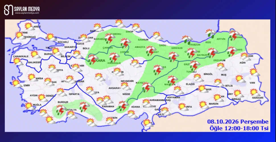 Türkiye'de bugün hava nasıl olacak... ADANA 30°C