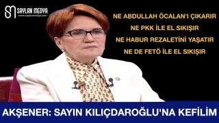 Akşener: Sayın Kılıçdaroğlu'na Kefilim... Her Oy Kemal'e Artık!