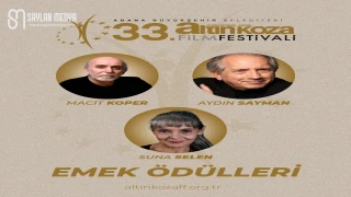Adana Altın Koza’dan Suna Selen, Macit Koper ve Aydın Sayman’a Emek Ödülü